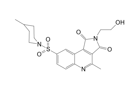 2-(2-Hydroxy-ethyl)-4-methyl-8-(4-methyl-piperidine-1-sulfonyl)-pyrrolo[3,4-c]quinoline-1,3-dione