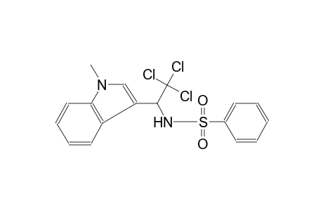 N-[2,2,2-Trichloro-1-(1-methyl-1H-indol-3-yl)ethyl]benzenesulfonamide