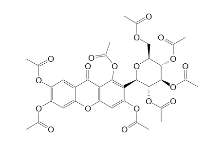 2-BETA-D-TETRAACETOXY-GLUCOPYRANOSYL-1,3,6,7-TETRAACETOXY-9H-XANTHEN-9-ONE