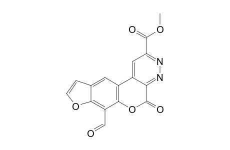 7-Formylpyridazino[3,4-c]psoralen-2-carboxylic acid methyl ester