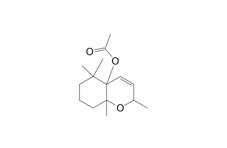 2H-1-Benzopyran-4a(5H)-ol, 6,7,8,8a-tetrahydro-2,5,5,8a-tetramethyl-, acetate