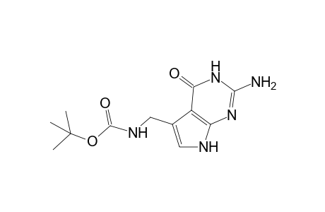 N-[(2-amino-4-keto-1,7-dihydropyrrolo[2,3-d]pyrimidin-5-yl)methyl]carbamic acid tert-butyl ester