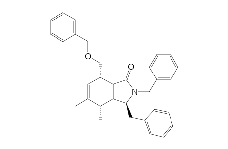 2,3.beta.-Dibenzyl-5.alpha.,6-dimethyl-8.alpha.-[(benzyloxy)methyl]-2,3,4.beta.,5.beta.,8.beta.,9.beta.-hexahydro-1H-isoindole-1-one