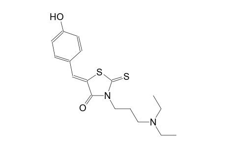 (5Z)-3-[3-(diethylamino)propyl]-5-(4-hydroxybenzylidene)-2-thioxo-1,3-thiazolidin-4-one