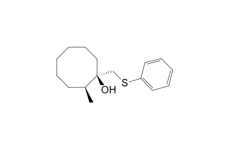 Cyclooctanol, 2-methyl-1-[(phenylthio)methyl]-, cis-(.+-.)-
