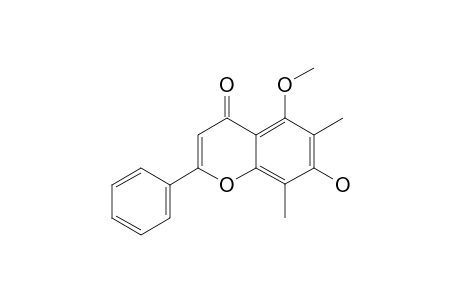 7-HYDROXY-5-METHOXY-6,8-DIMETHYLFLAVONE