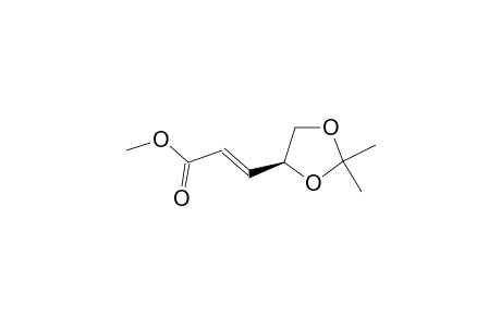 Methyl (S)-(+)-3-(2,2-dimethyl-1,3-dioxolan-4-yl)-trans-2-propenoate