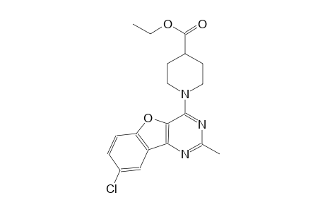 ethyl 1-(8-chloro-2-methyl[1]benzofuro[3,2-d]pyrimidin-4-yl)-4-piperidinecarboxylate