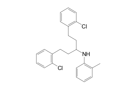 N-(1,5-Bis(2-chlorophenyl)pentan-3-yl)-2-methylaniline