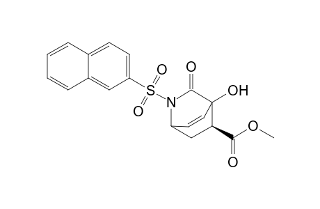Methyl (5S)-4-hydroxy-2-[(naphthalen-2'-yl)sulfonyl]-3-oxo-2-azabicyclo[2.2.2]oct-7-ene-5-carboxylate