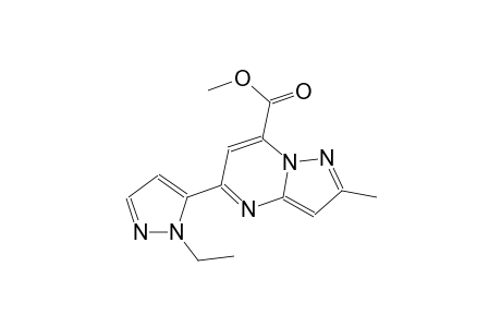 pyrazolo[1,5-a]pyrimidine-7-carboxylic acid, 5-(1-ethyl-1H-pyrazol-5-yl)-2-methyl-, methyl ester