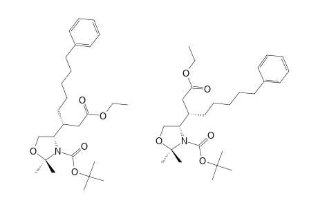 (4S,1'R)-(1'-Ethoxycarbonylmethyl-6'-phenylhexyl)-2,2-dimethyloxazolidine-3-carboxylic acid tert-butyl ester