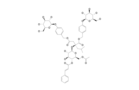 GYMNOSIDE-IX;4'''-O-TRANS-CINNAMOYL-6'''-O-ACETYLDACTYLORHIN-A