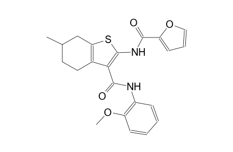 N-{3-[(2-methoxyanilino)carbonyl]-6-methyl-4,5,6,7-tetrahydro-1-benzothien-2-yl}-2-furamide
