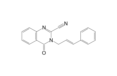 4-Oxo-3-[(E)-3'-phenylprop-2'-enyl]-3,4-dihydroquinazoline-2-carbonitrile