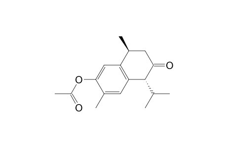 2(1H)-Naphthalenone, 6-(acetyloxy)-3,4-dihydro-4,7-dimethyl-1-(1-methylethyl)-, (1R-trans)-