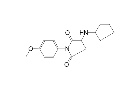 2,5-pyrrolidinedione, 3-(cyclopentylamino)-1-(4-methoxyphenyl)-