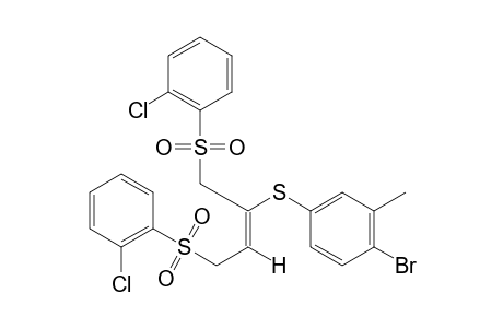 (E)-1,4-bis[(o-chlorophenyl)sulfonyl]-2-[(4-bromo-m-tolyl)thio]-2-butene