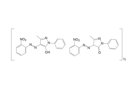 3-methyl-4-[(o-nitrophenyl)azo]-1-phenyl-2-pyrazolin-5-one