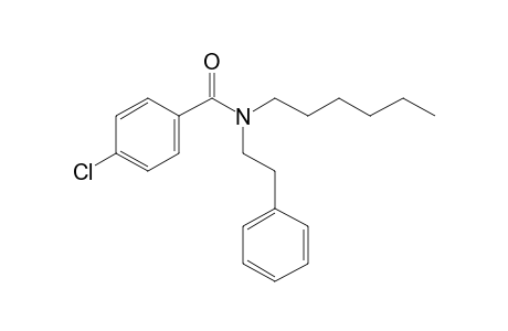 Benzamide, 4-chloro-N-(2-phenylethyl)-N-hexyl-