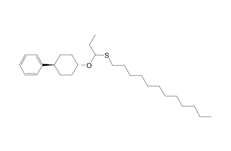 1-Dodecylsulfanylpropyl trans-4-phenylcyclohexyl ether