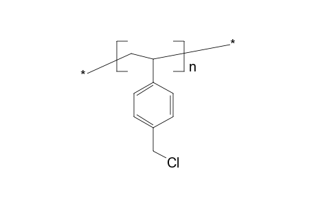 Poly(vinylbenzylchloride), poly[1-(chloromethylphenyl)ethylene]