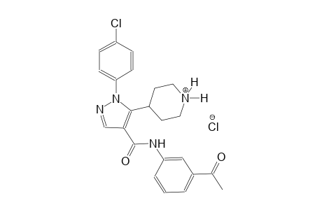 piperidinium, 4-[4-[[(3-acetylphenyl)amino]carbonyl]-1-(4-chlorophenyl)-1H-pyrazol-5-yl]-, chloride