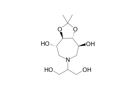 (3S,4R,5R,6S)-1-N-(1,3-Dihydroxypropyl)-3,4,5,6-tetrahydroxy-4,5-isopropylideneazepane