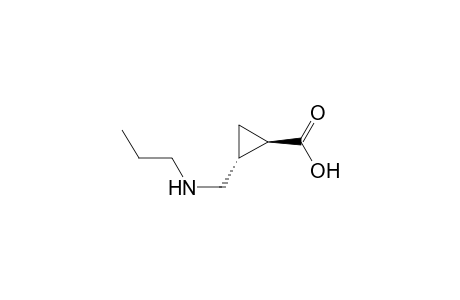Cyclopropanecarboxylic acid, 2-[(propylamino)methyl]-, trans-
