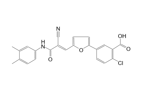 benzoic acid, 2-chloro-5-[5-[(1E)-2-cyano-3-[(3,4-dimethylphenyl)amino]-3-oxo-1-propenyl]-2-furanyl]-
