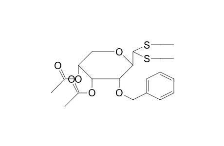 Acetic acid, 5-acetoxy-3-benzyloxy-2-[bis(ethylthio)methyl]tetrahydropyran-4-yl ester