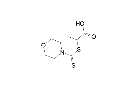 2-(morpholine-4-carbothioylsulfanyl)propanoic acid
