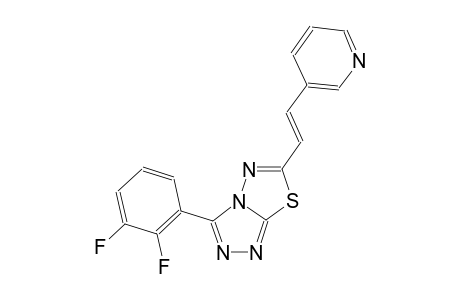 [1,2,4]triazolo[3,4-b][1,3,4]thiadiazole, 3-(2,3-difluorophenyl)-6-[(E)-2-(3-pyridinyl)ethenyl]-