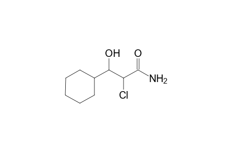 2-Chloro-3-cyclohexyl-3-hydroxypropanamide
