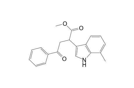 Methyl 2-(7-methyl-1H-indol-3-yl)-4-oxo-4-phenylbutanoate