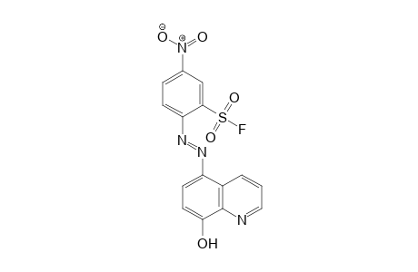 Benzenesulfonyl fluoride, 2-[2-(8-hydroxy-5-quinolinyl)diazenyl]-5-nitro-