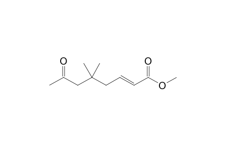 5,5-Dimethyl-7-oxo-2(E)-octenoic acid methyl ester