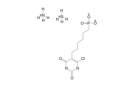 6-(6-CHLORO-2,4-DIHYDROXYPYRIMIDIN-5-YL)-1-HEXYLPHOSPHONIC-ACID-DIAMMONIUM-SALT
