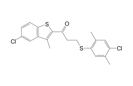 5-chloro-3-methylbenzo[b]thien-2-yl 2-[(4-chloro-2,5-xylyl)thio] ethyl ketone