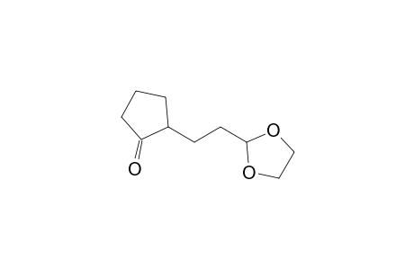2-[2-(1,3-dioxolan-2-yl)ethyl]-1-cyclopentanone