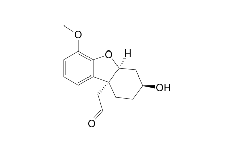 9a(5aH)-Dibenzofuranacetaldehyde, 6,7,8,9-tetrahydro-7-hydroxy-4-methoxy-, (5a.alpha.,7.beta.,9a.alpha.)-(.+-.)-