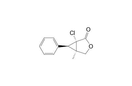 3-Oxabicyclo[3.1.0]hexan-2-one, 1-chloro-5-methyl-6-phenyl-, (1.alpha.,5.alpha.,6.beta.)-