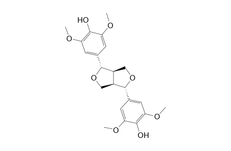 SYRINGARESINOL;(+/-)-2,6-BIS-(4'-HYDROXY-3',5'-DIMETHOXYPHENYL)-3,7-DIOXABICYCLO-[3.3.0]-OCTANE