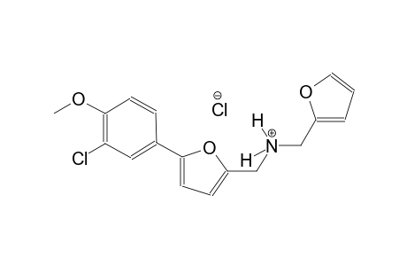 N-{[5-(3-chloro-4-methoxyphenyl)-2-furyl]methyl}(2-furyl)methanaminium chloride