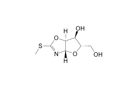 Furo[2,3-d]oxazole-5-methanol, 3a,5,6,6a-tetrahydro-6-hydroxy-2-(methylthio)-, [3aS-(3a.alpha.,5.alpha.,6.beta.,6a.alpha.)]-