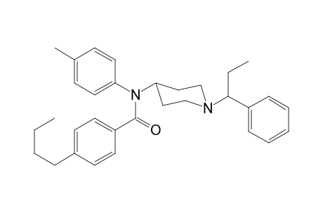 N-4-Methylphenyl-N-[1-(1-phenylpropyl)piperidin-4-yl]-4-butylbenzamide