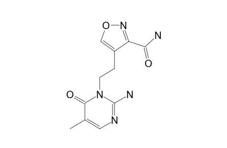 4-[2-(2-AMINO-5-METHYL-6-OXO-1,6-DIHYDROPYRIMIDIN-1-YL)-ETHYL]-ISOXAZOLE-3-CARBOXAMIDE