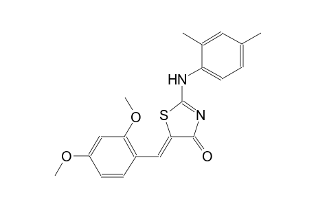 (5Z)-5-(2,4-dimethoxybenzylidene)-2-(2,4-dimethylanilino)-1,3-thiazol-4(5H)-one
