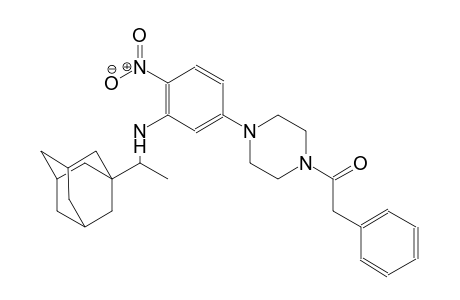 N-[1-(1-adamantyl)ethyl]-2-nitro-5-[4-(phenylacetyl)-1-piperazinyl]aniline