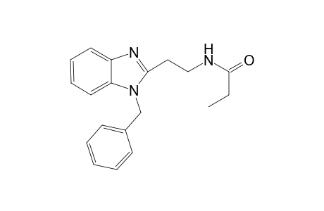 N-[2-(1-benzyl-1H-benzimidazol-2-yl)ethyl]propanamide